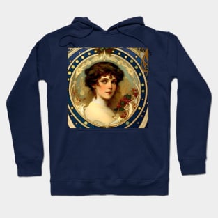 Christmas - AI - Art Nouveau Hoodie